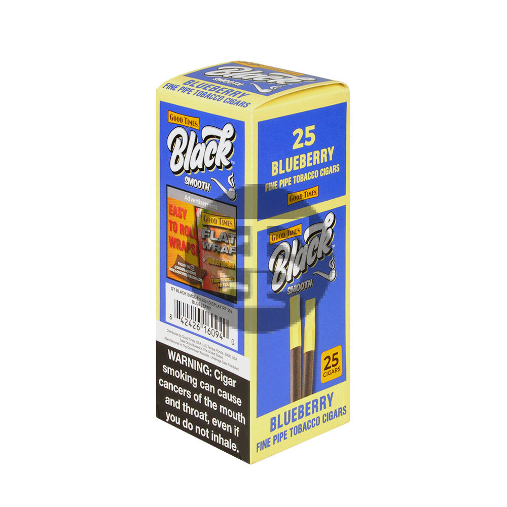 Good Times Black & Smooth Cigars 59 Cents Box of 25 Blueberry 2