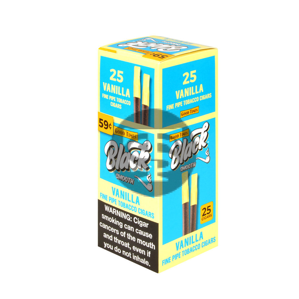 Good Times Black & Smooth Cigars 59 Cents Box of 25 Vanilla 1