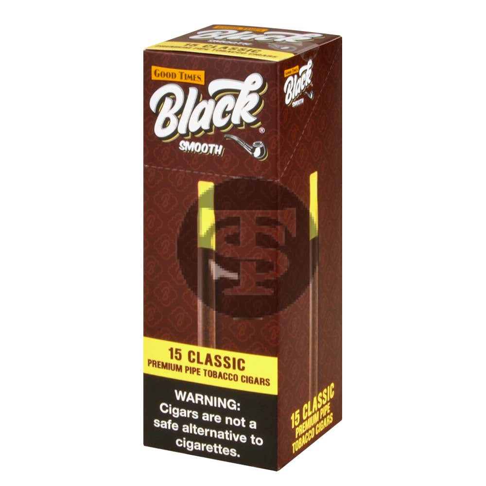 Good Times Black Smooth Classic Cigarillos 15ct
