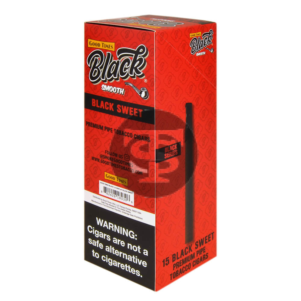 Good Times Black Smooth Black Sweet Cigarillos 15ct