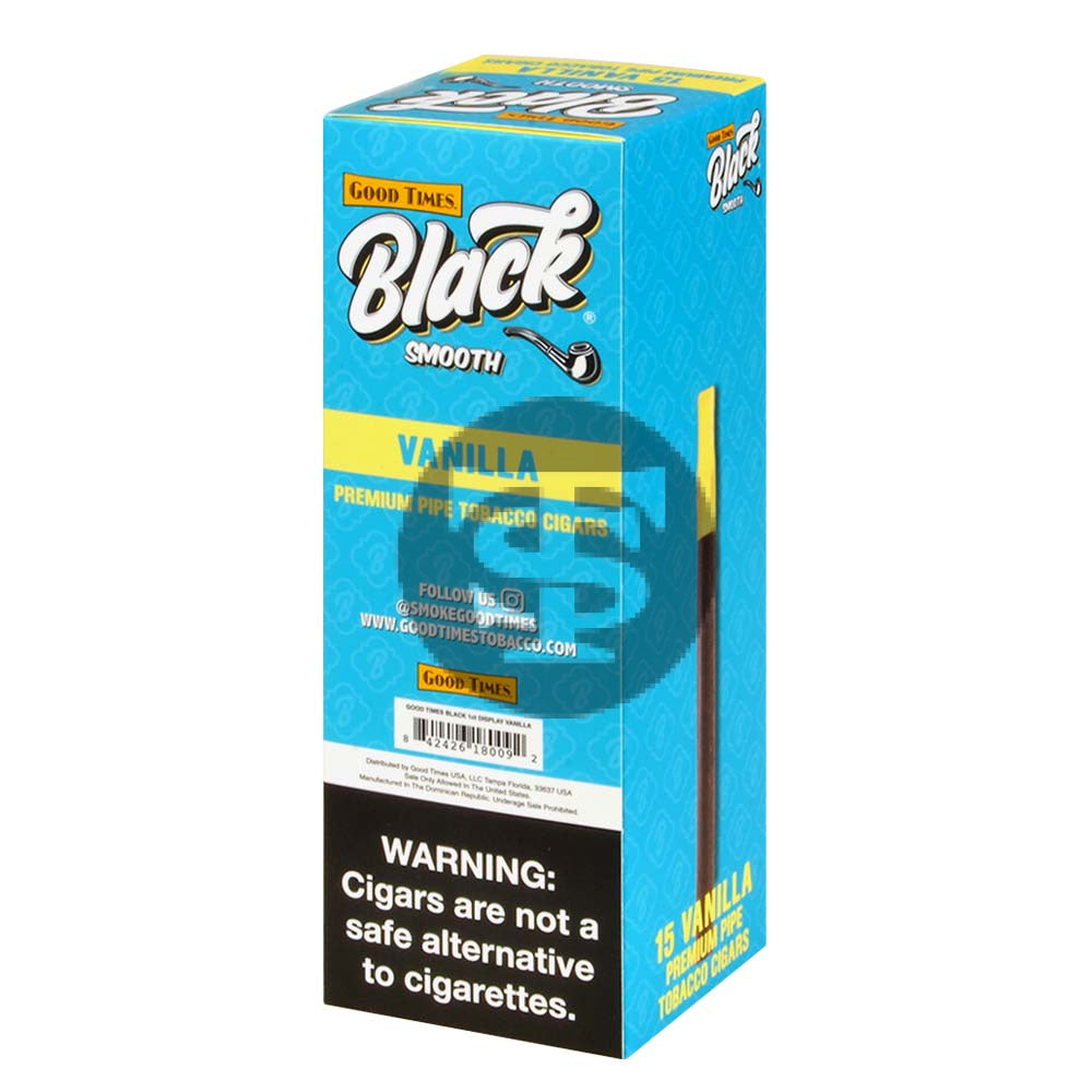 Good Times Black Smooth Vanilla Cigarillos 15ct