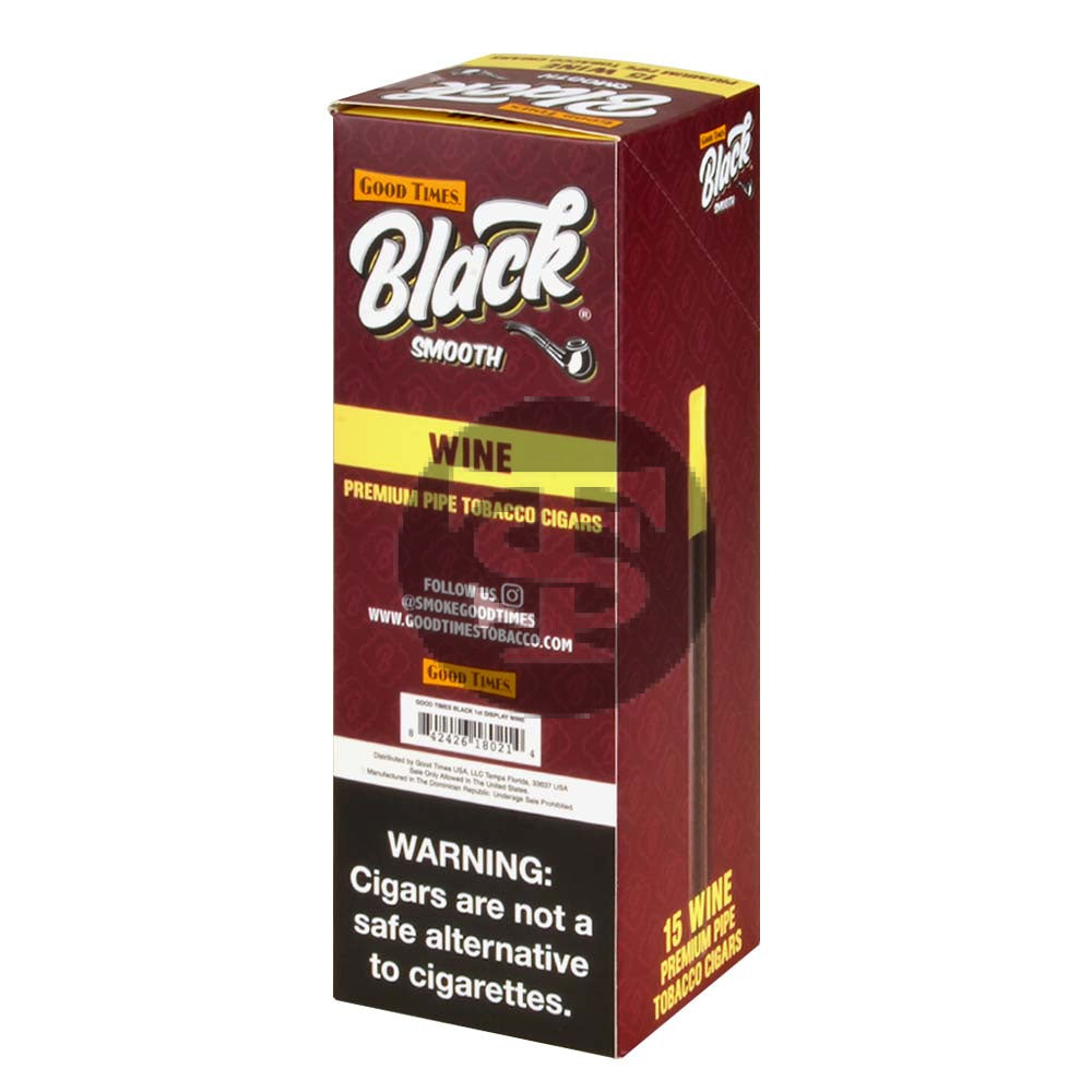 Good Times Black Smooth Wine Cigarillos 15ct