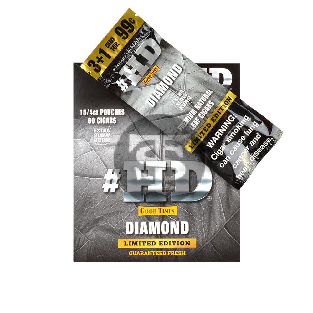 Good Times HD Cigarillos 3+1 For 99c Pack of 60 Diamond 3