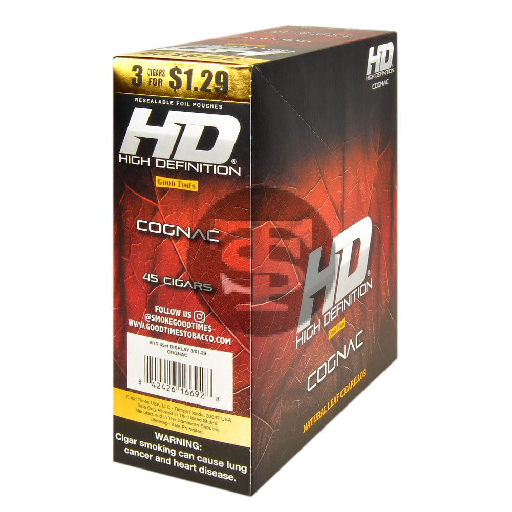 Good Times HD Cigarillos 3 For $1.29 Cognac 15 Pouches