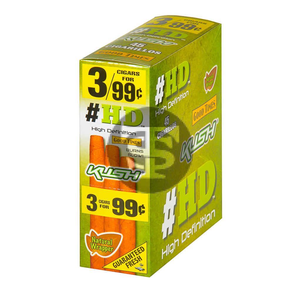 Good Times HD Cigarillos 3 For 99c Kush (Kash) 15 Pouches 1