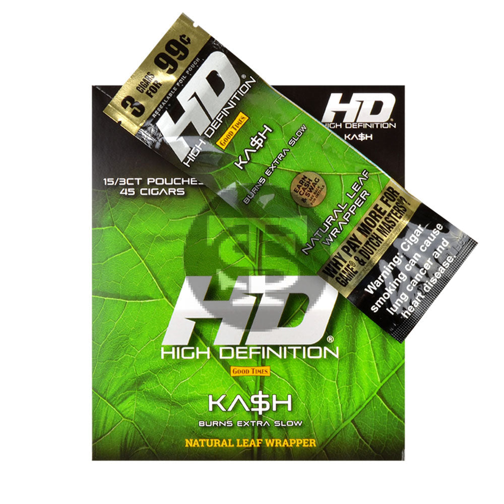 Good Times HD Cigarillos 3 For 99c Kush (Kash) 15 Pouches