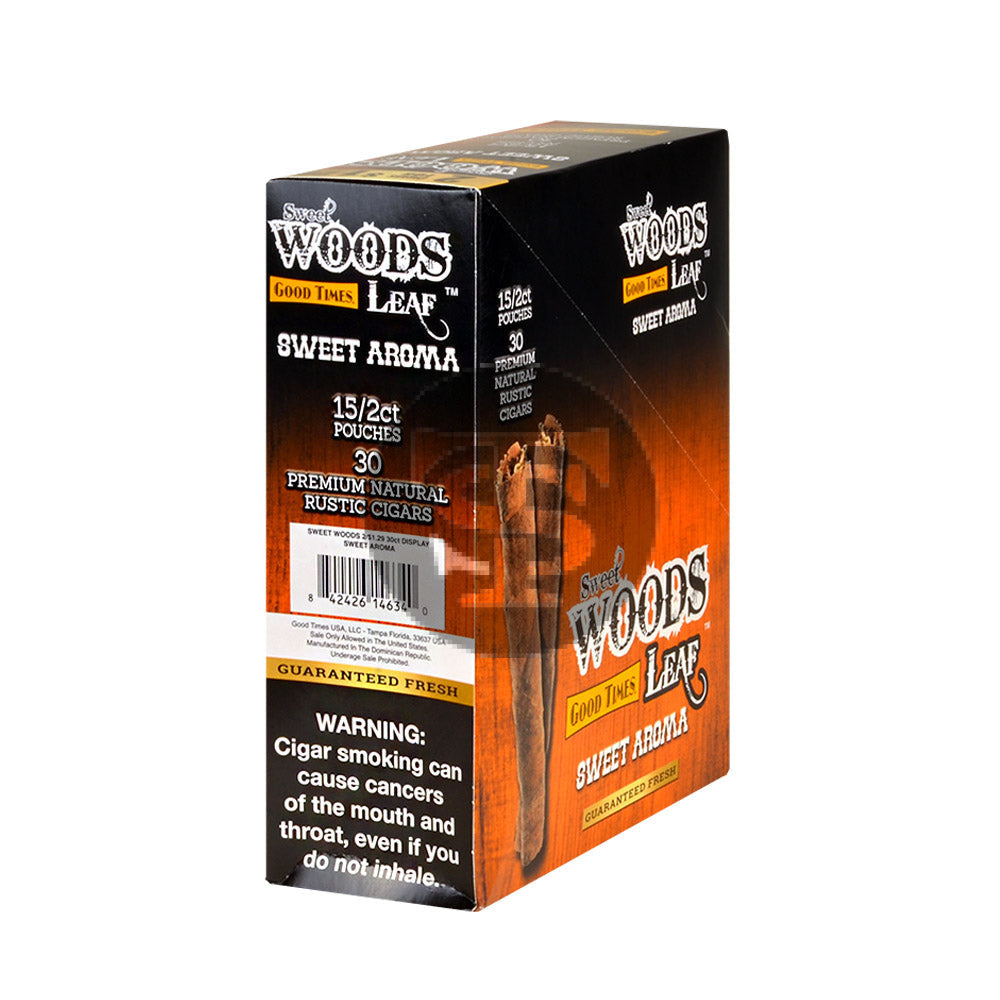 Good Times Sweet Woods 2 For $1.29 Cigarillos 15 Pouches Of 2 Sweet Aroma 2