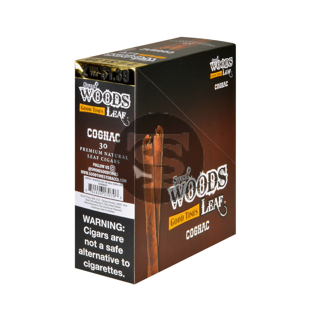 Good Times Sweet Woods 2 For $1.39 Cigarillos 15 Pouches of 2 Cognac