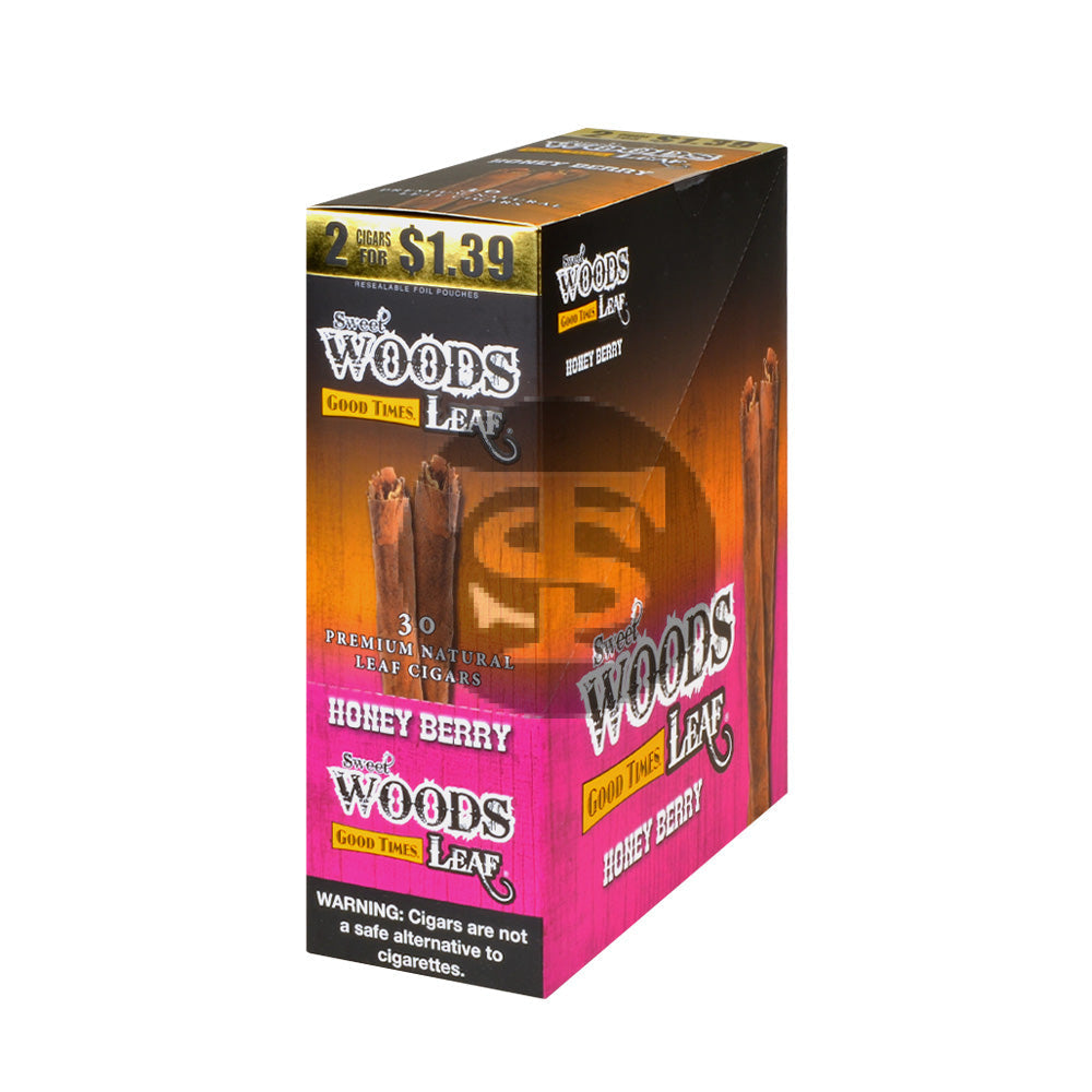 Good Times Sweet Woods 2 For $1.39 Cigarillos 15 Pouches of 2 Honey Berry