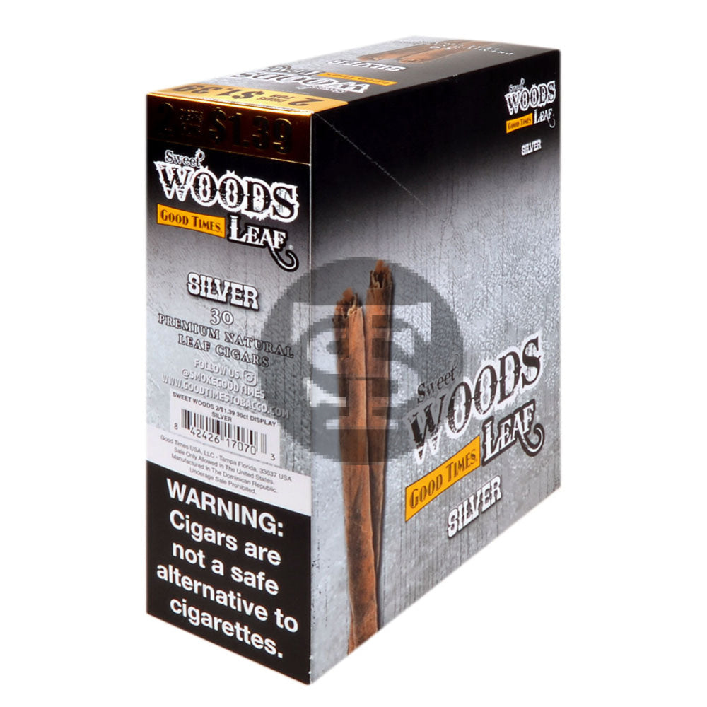 Good Times Sweet Woods 2 For $1.39 Cigarillos 15 Pouches of 2 Silver
