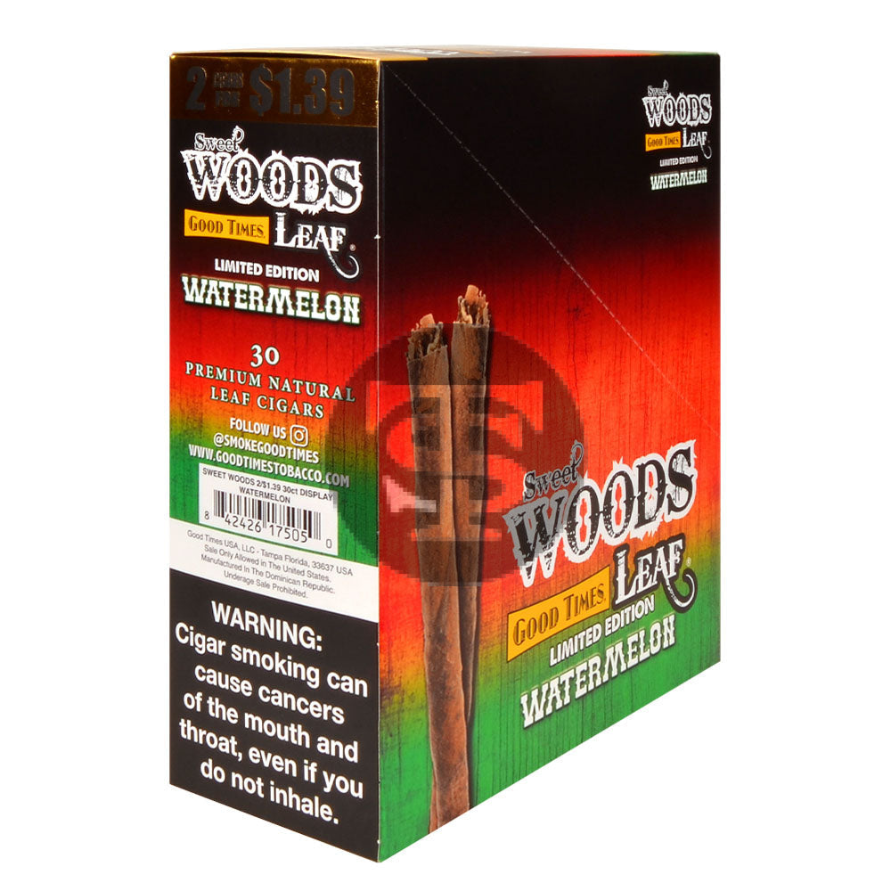 Good Times Sweet Woods 2 For $1.39 Cigarillos 15 Pouches of 2 Watermelon