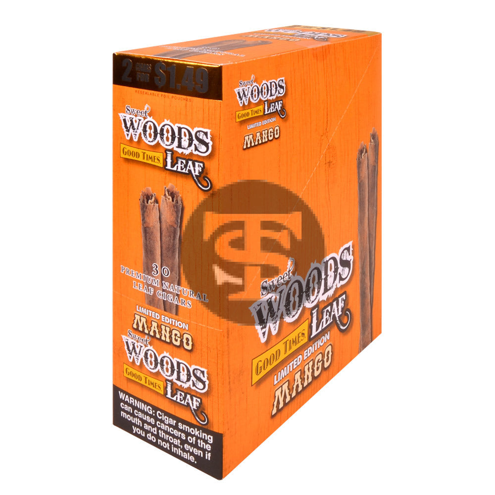 Good Times Sweet Woods 2 For $1.49 Cigarillos 15 Pouches of 2 Mango