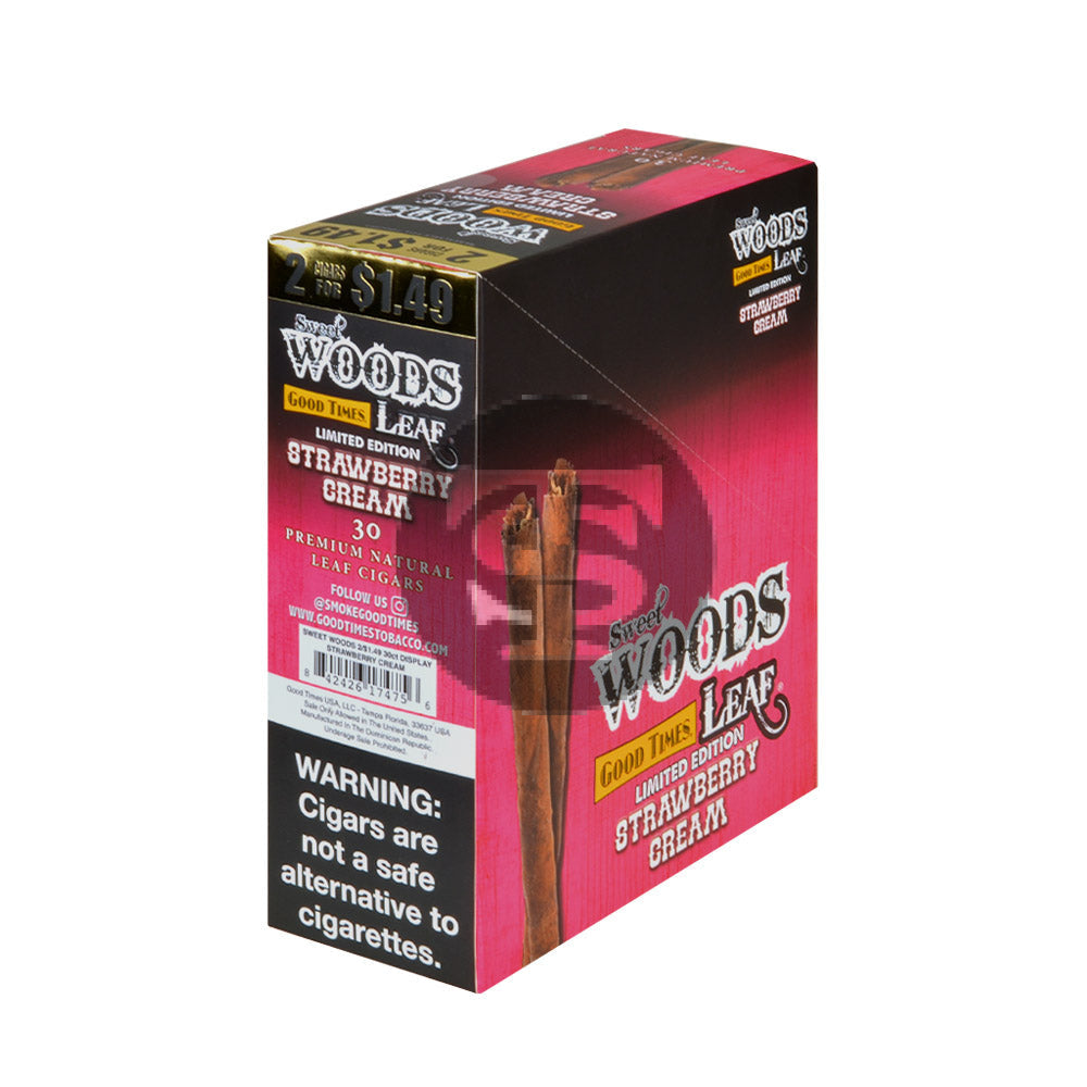 Good Times Sweet Woods 2 For $1.49 Cigarillos 15 Pouches of 2 Strawberry Cream