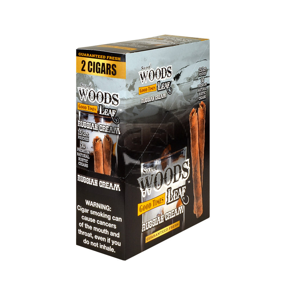 Good Times Sweet Woods cigarillos 15 Pouches of 2 Russian Cream 1