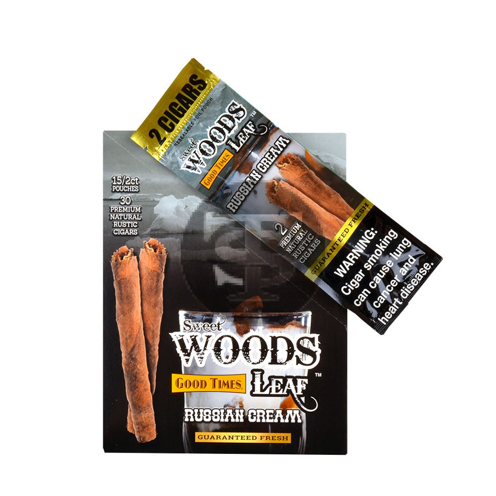 Good Times Sweet Woods cigarillos 15 Pouches of 2 Russian Cream 3