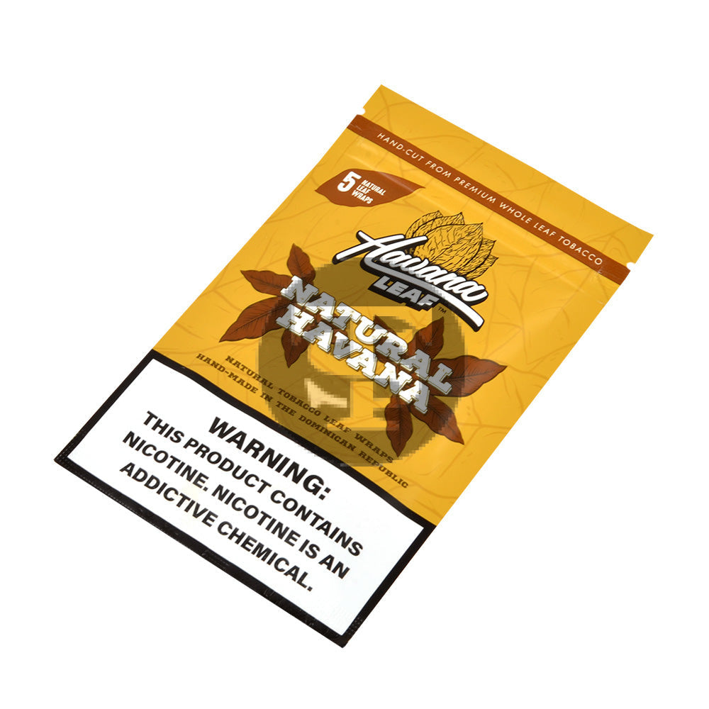 Havana Leaf Natural Tobacco Wrap Natural 8x5pk