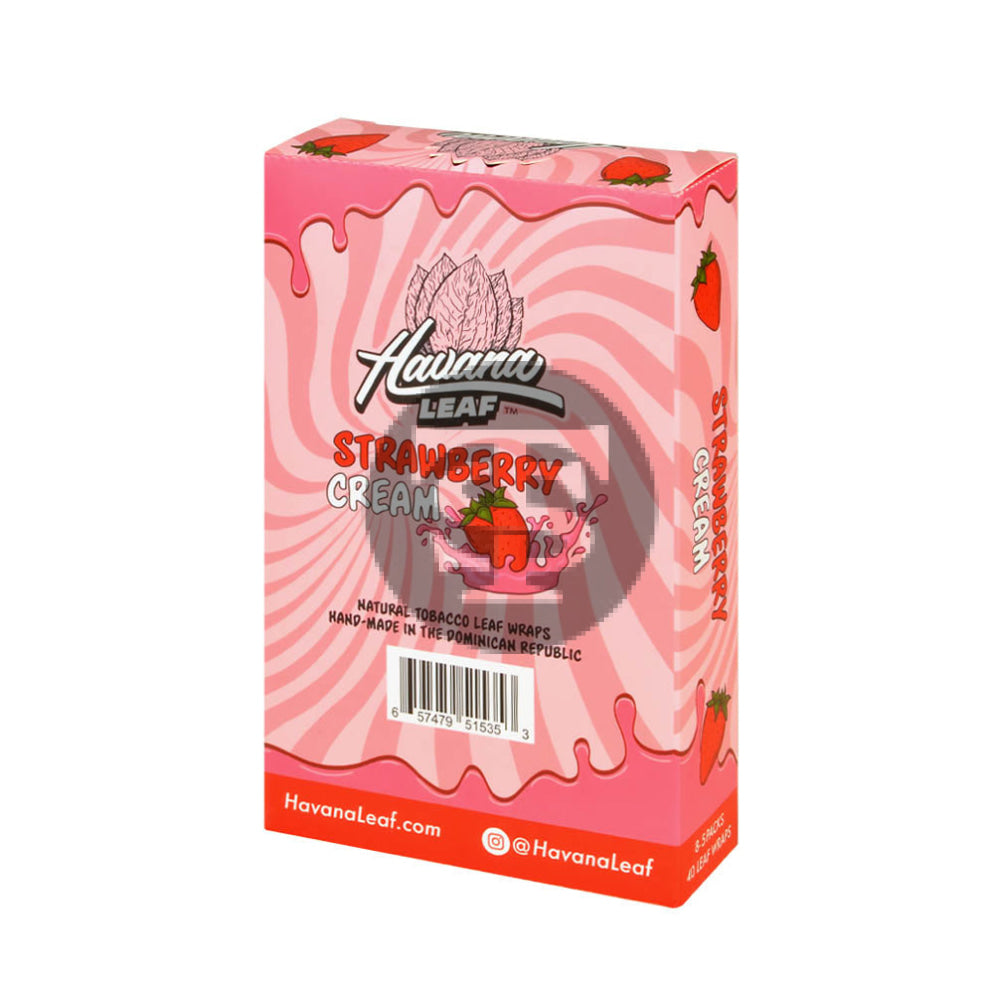 Havana Leaf Natural Tobacco Wrap Strawberry Cream 8x5pk