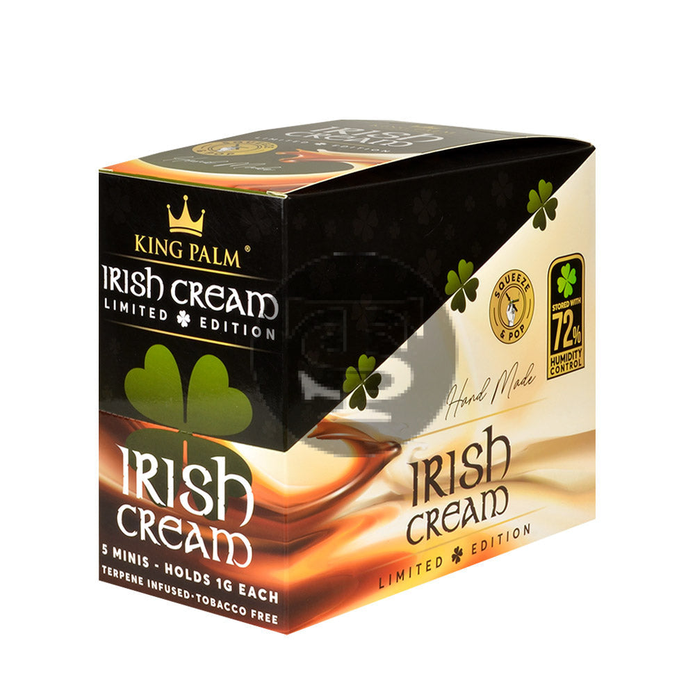 King Palm Rolls Minis Irish Cream 15 Packs of 5