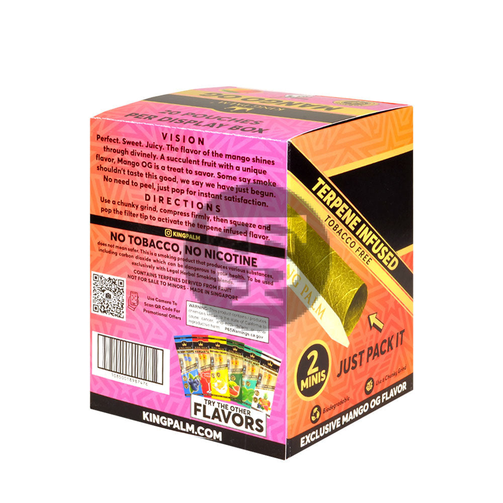 King Palm Rolls Minis Mango OG 20 Packs of 2