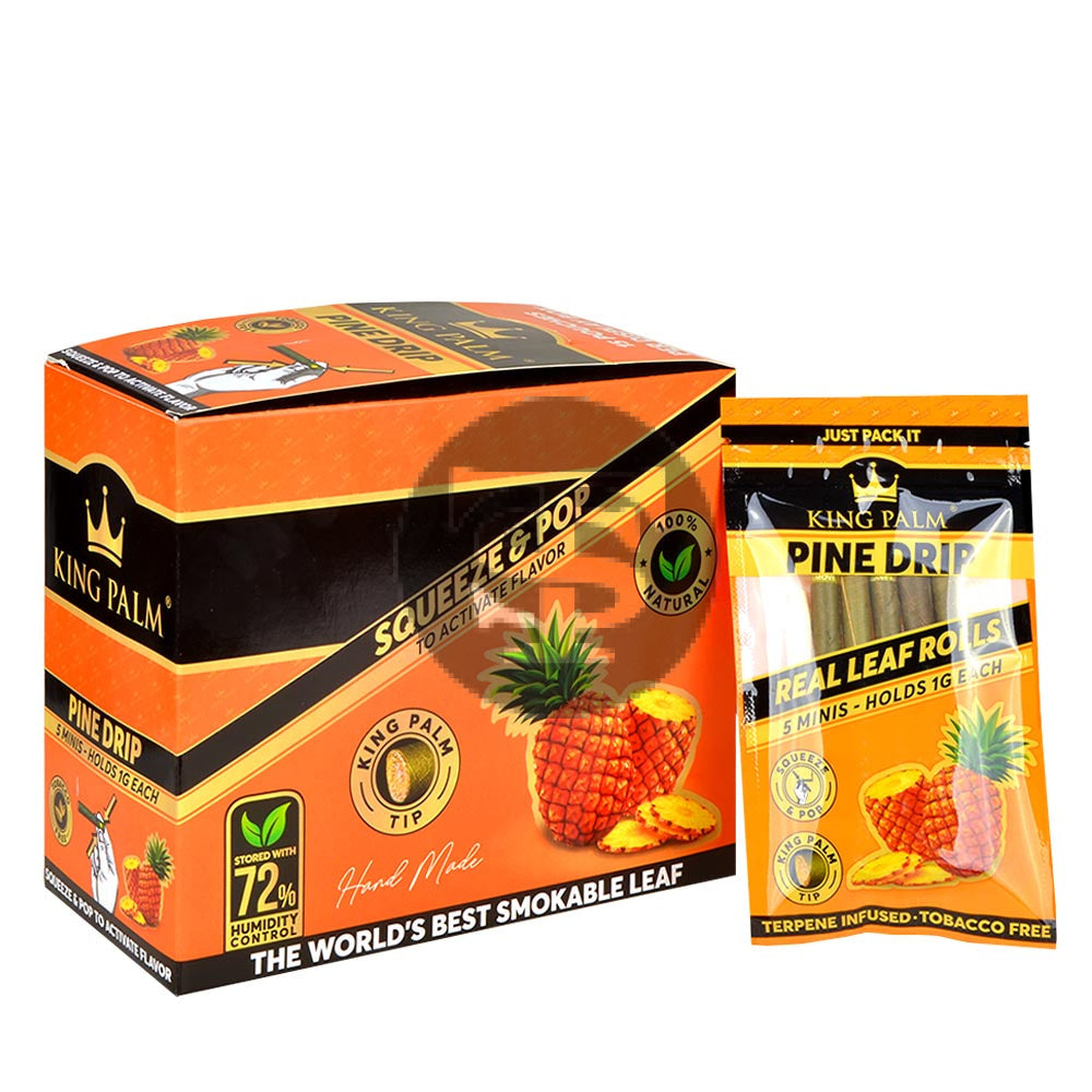 King Palm Rolls Minis Pine Drip 15 Packs of 5