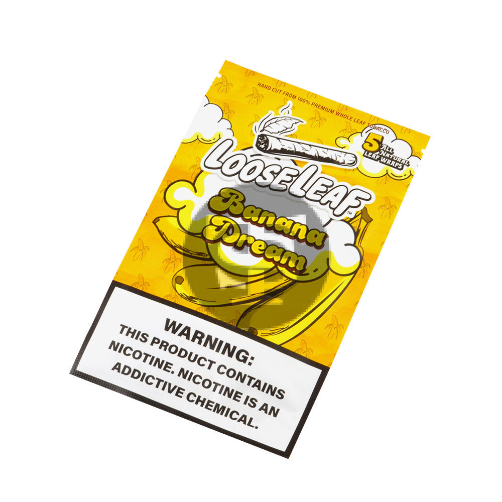 Loose Leaf Banana Dream wraps 8 packs of 5