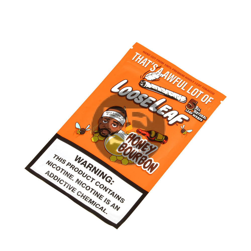 Loose Leaf Honey Bourbon wraps 8 packs of 5