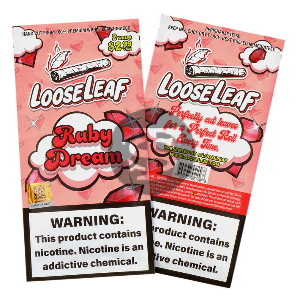 Loose Leaf Natural Wrap Ruby Dream 20 packs of 2