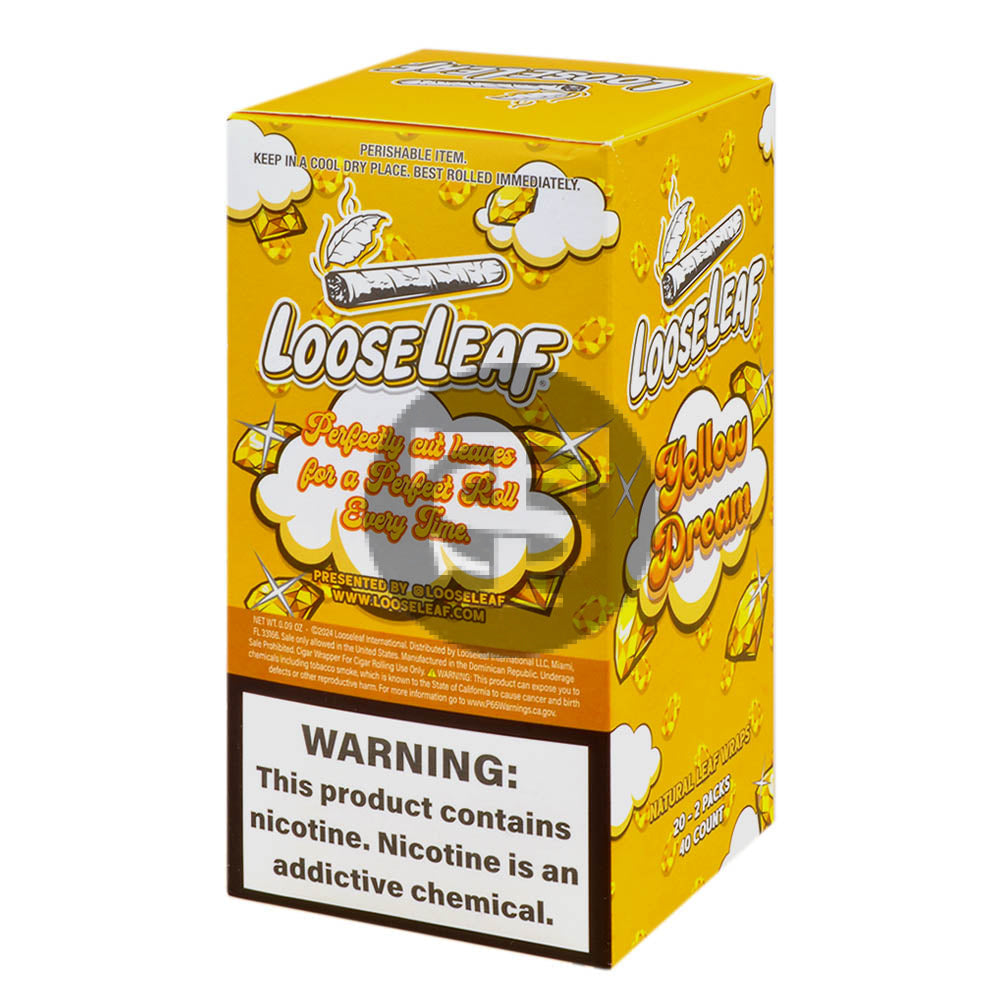 Loose Leaf Natural Wrap Yellow Dream 20 packs of 2