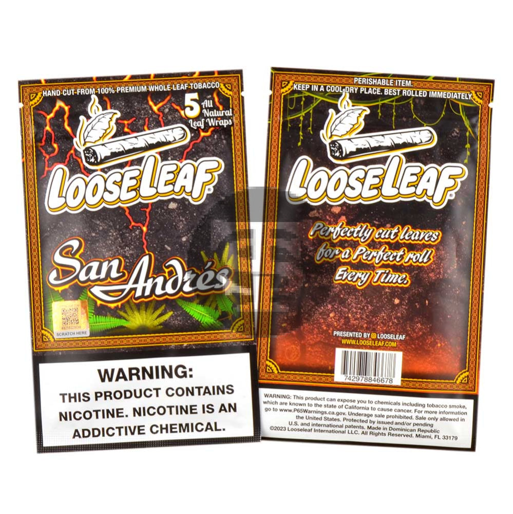 Loose Leaf San Andres wraps 8 packs of 5