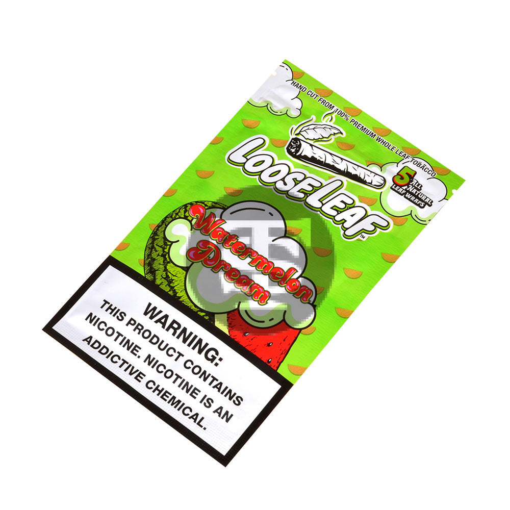 Loose Leaf Watermelon Dream wraps 8 packs of 5