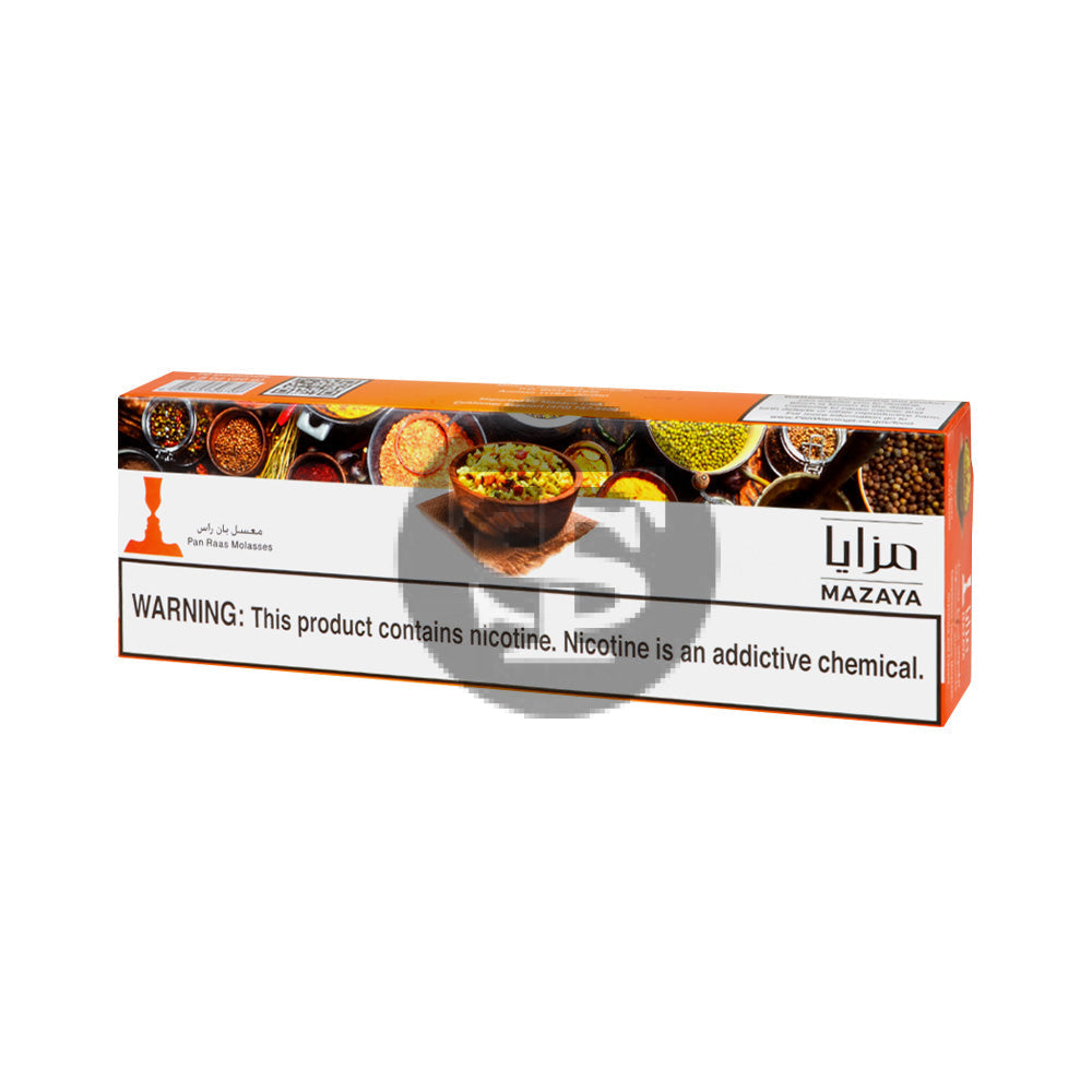 Mazaya Hookah Tobacco 10 Packs of 50g Pan Raas