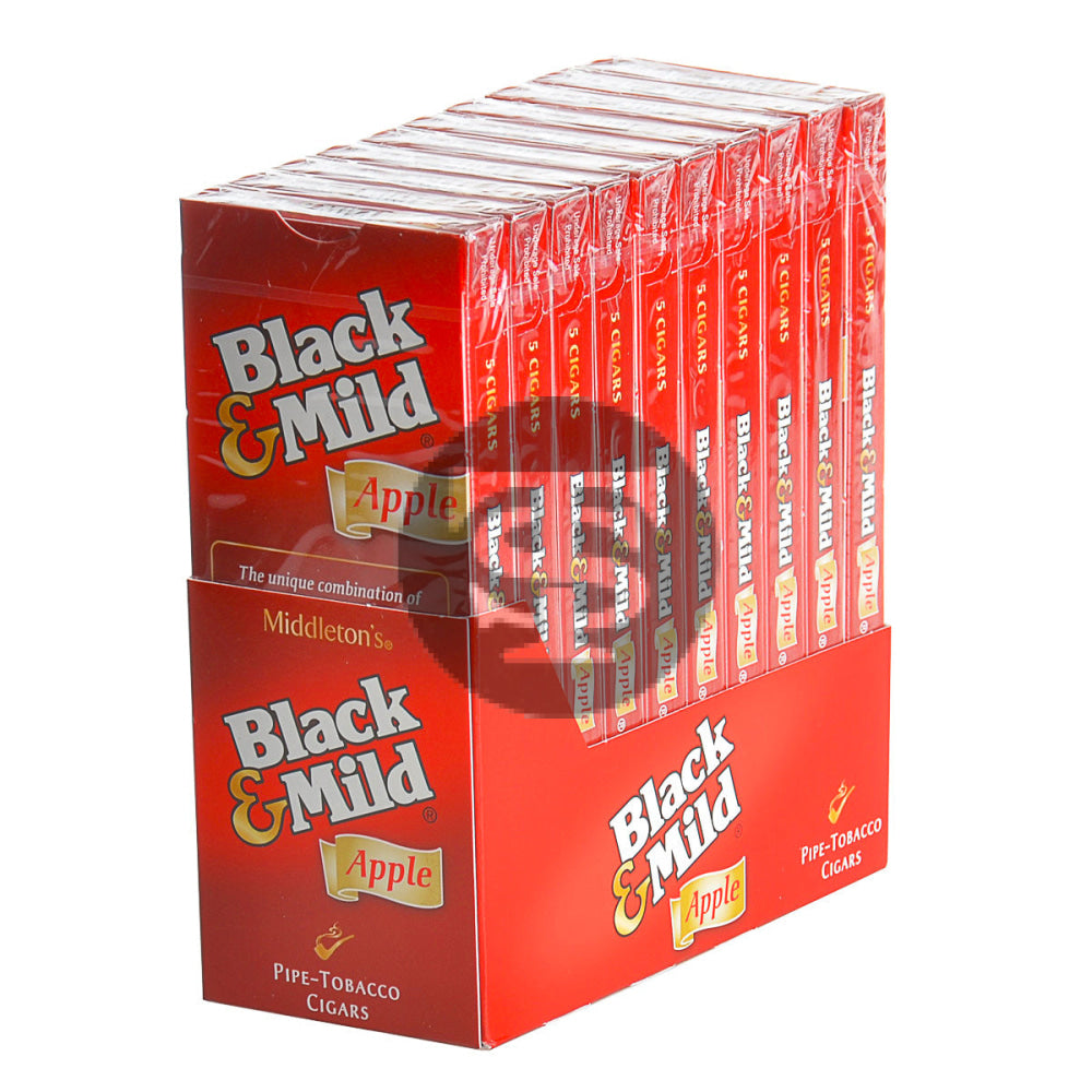 Middleton's Black & Mild Apple Cigars 10 Packs of 5 1