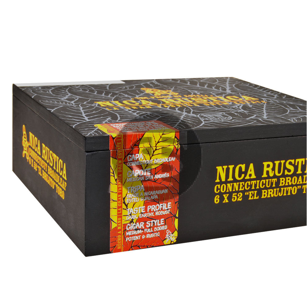 Nica Rustica El Brujito Toro Cigars Box of 25