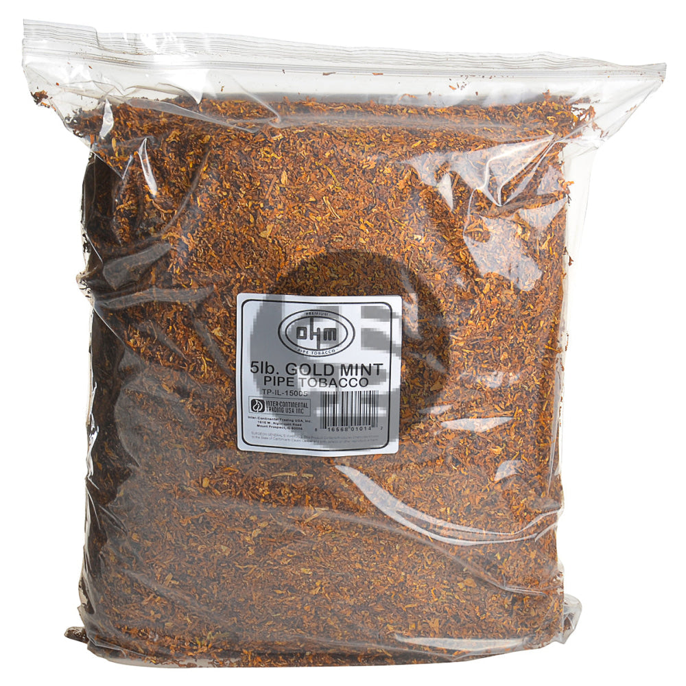 OHM Gold Mint Pipe Tobacco 5 Lb. Bag 1