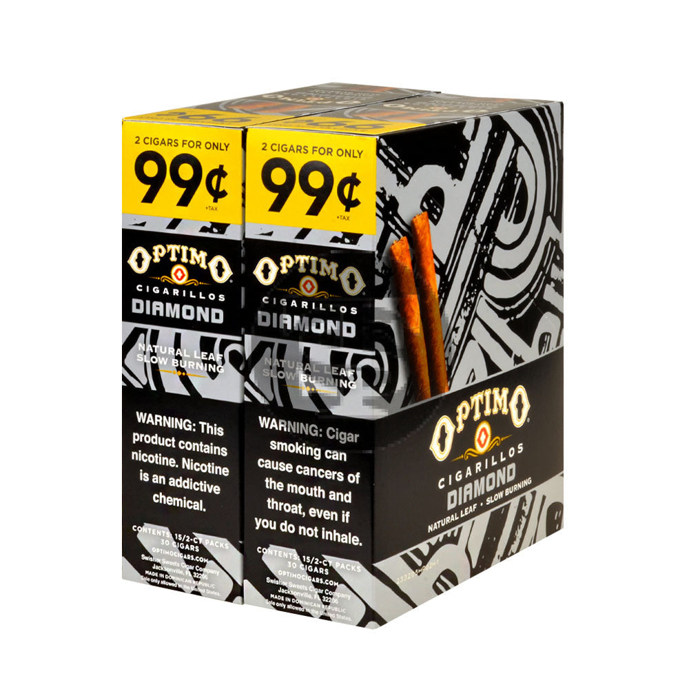 Optimo 2 for 99¢ Cigarillos 30 Pouches of 2 Diamond 2