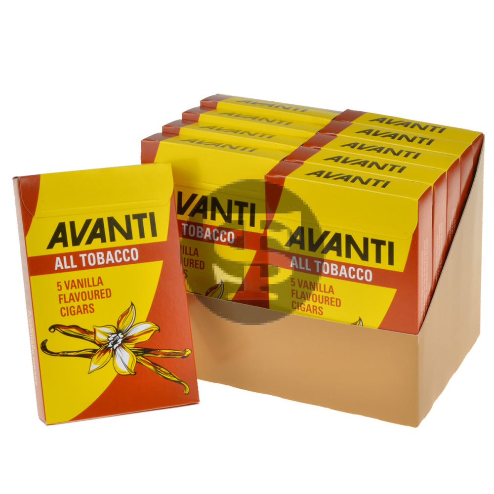Parodi Avanti Vanilla Flavored Cigars 10 Packs of 5 1