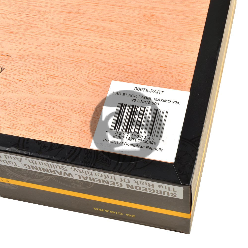 Partagas Black Label Maximo Cigars Box of 20 5