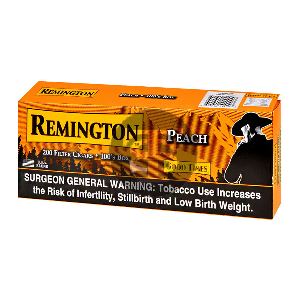 Remington Peach Filtered Cigars 10 Packs of 20