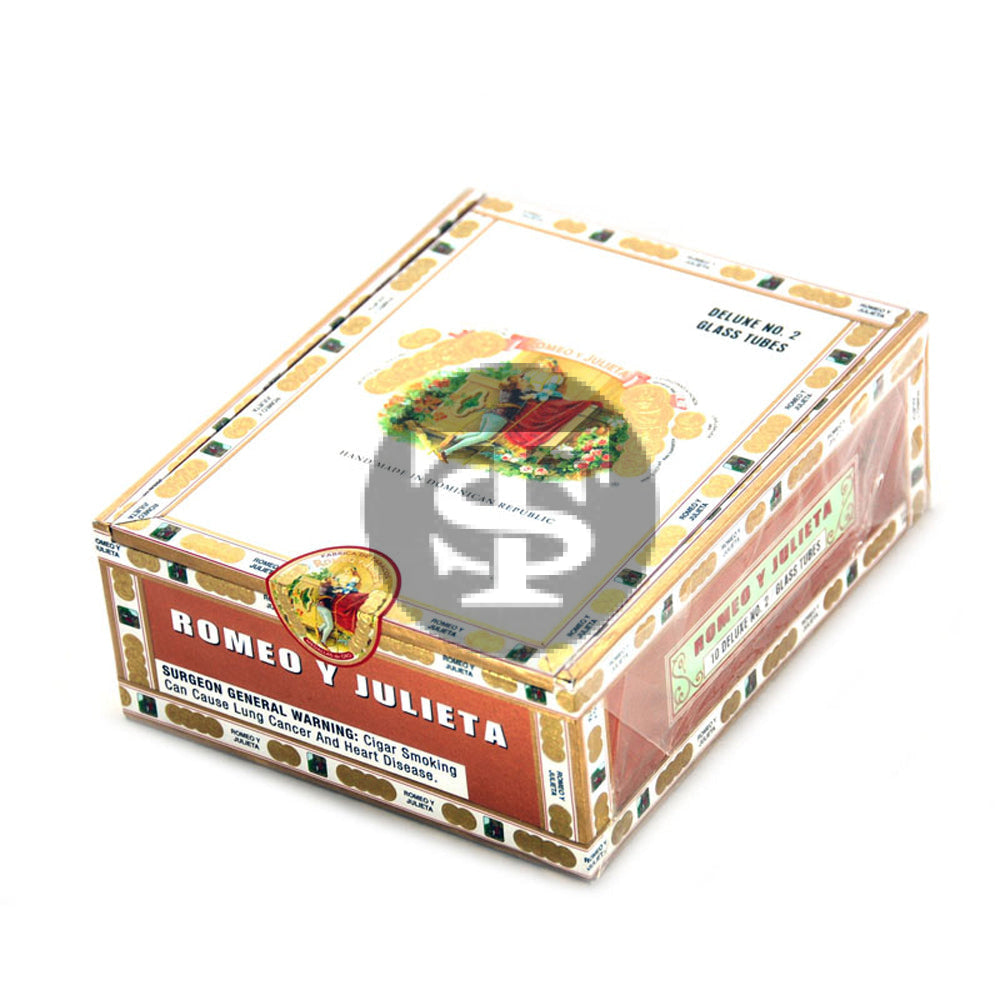 Romeo Y Julieta 1875 Deluxe 2 Glass Tubes Cigars Box of 10 1