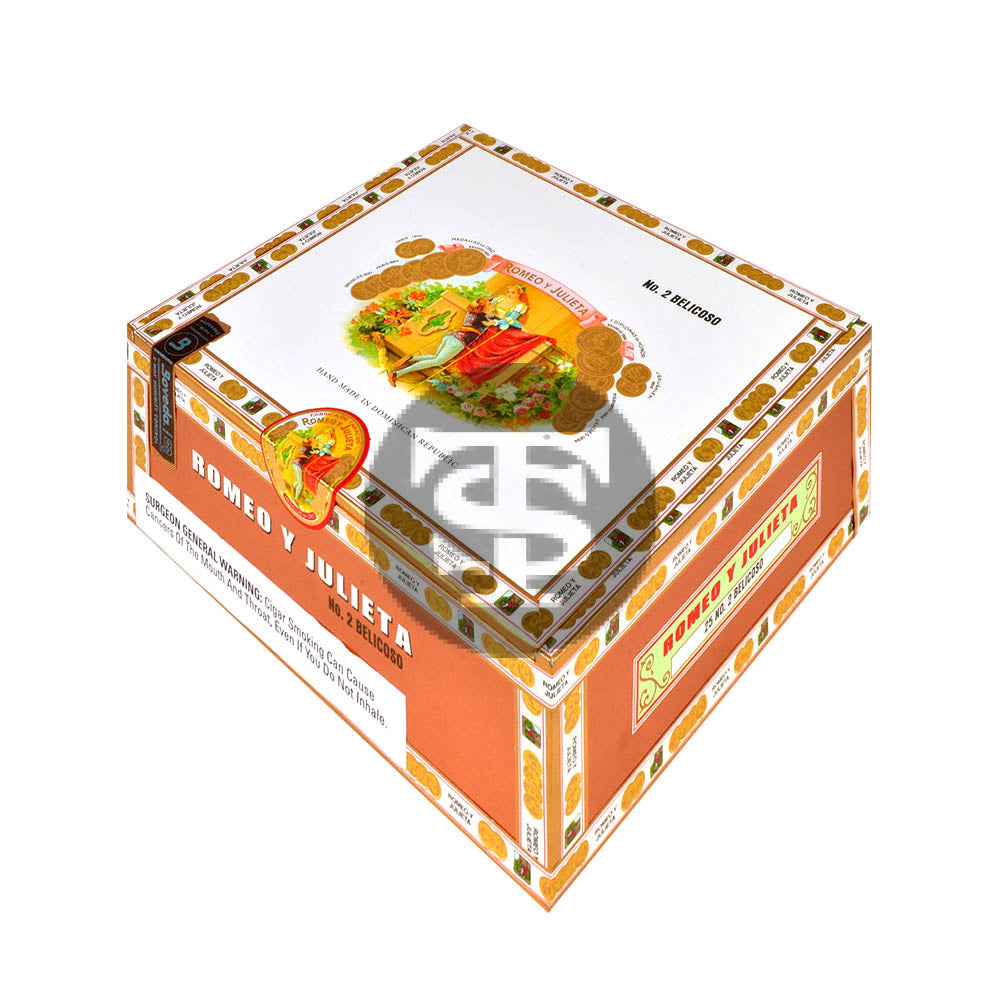 Romeo Y Julieta 1875 Number 2 Belicoso Cigars Box of 25 1