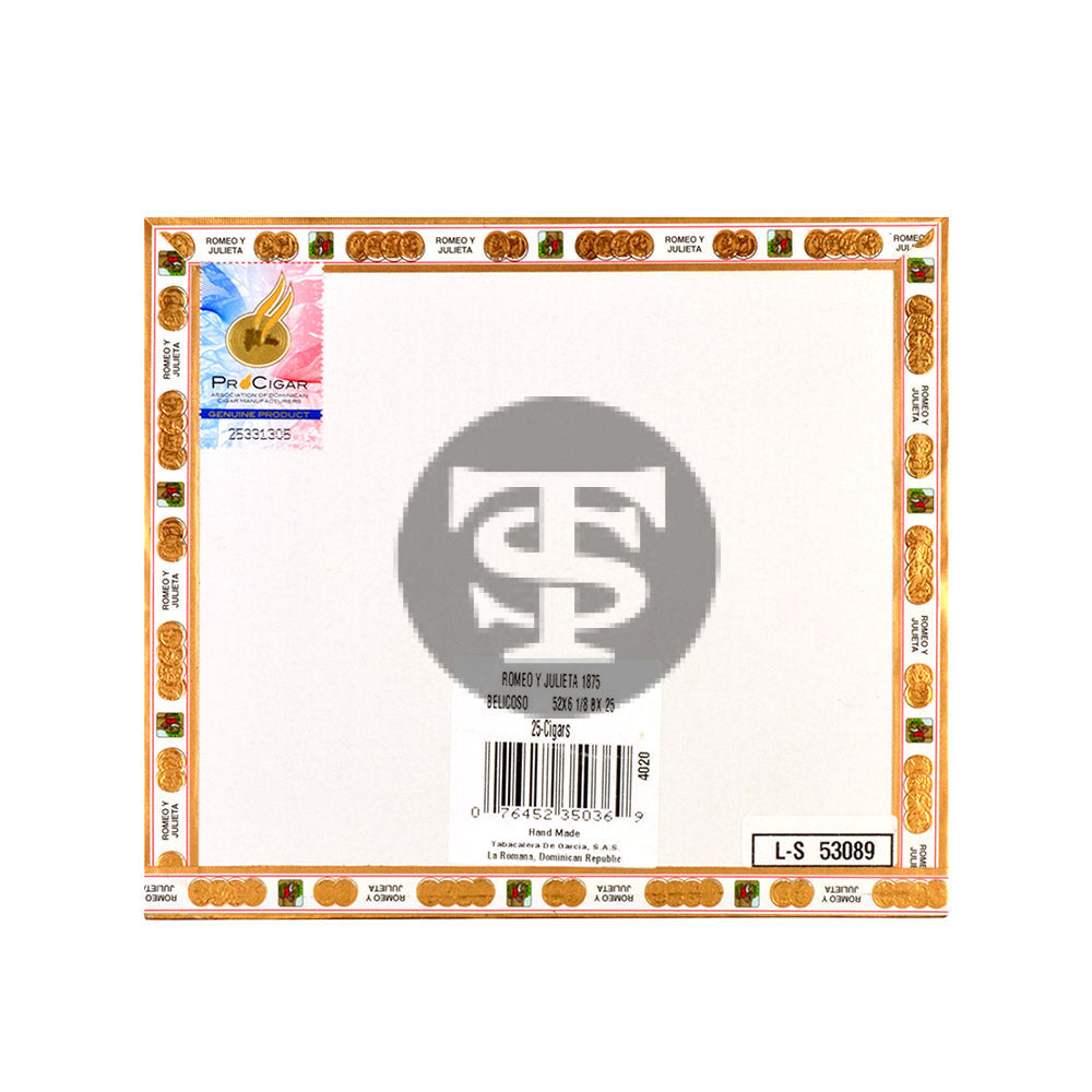 Romeo Y Julieta 1875 Number 2 Belicoso Cigars Box of 25 3