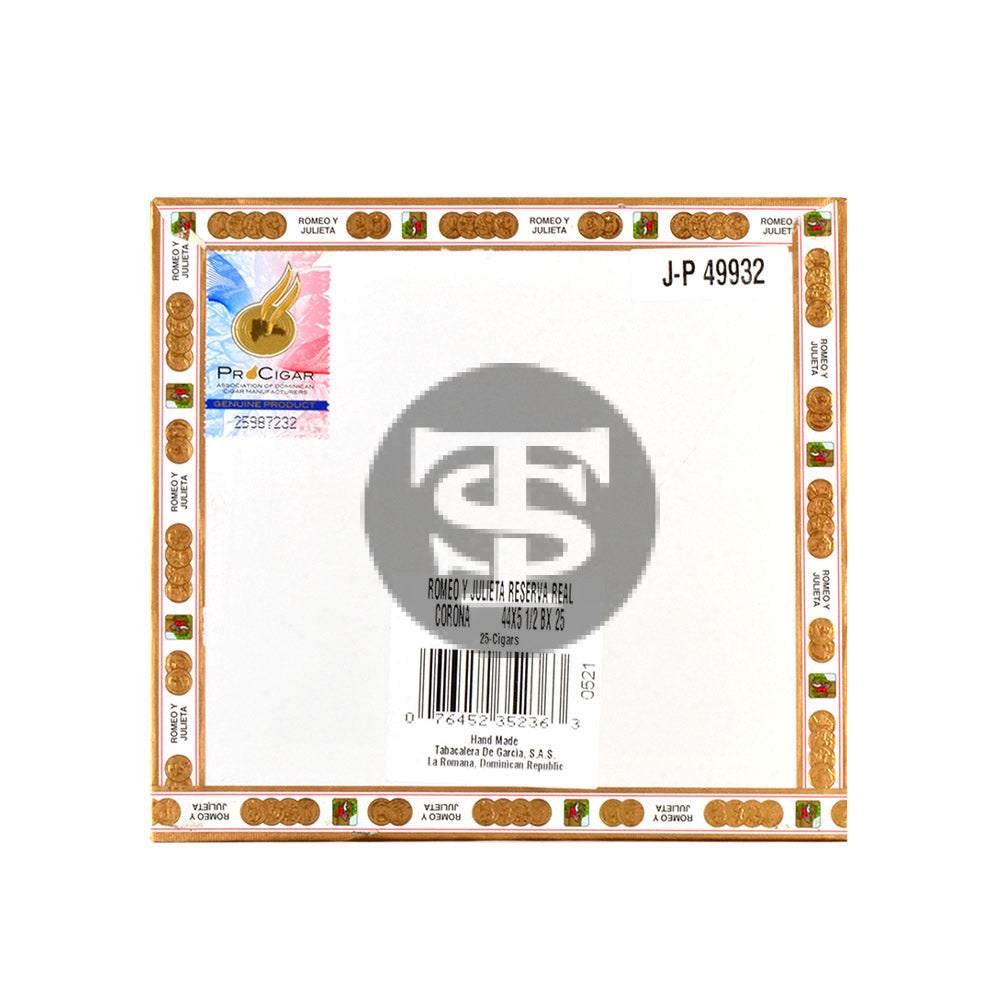 Romeo Y Julieta Reserva Real Corona Cigars Box of 25 3