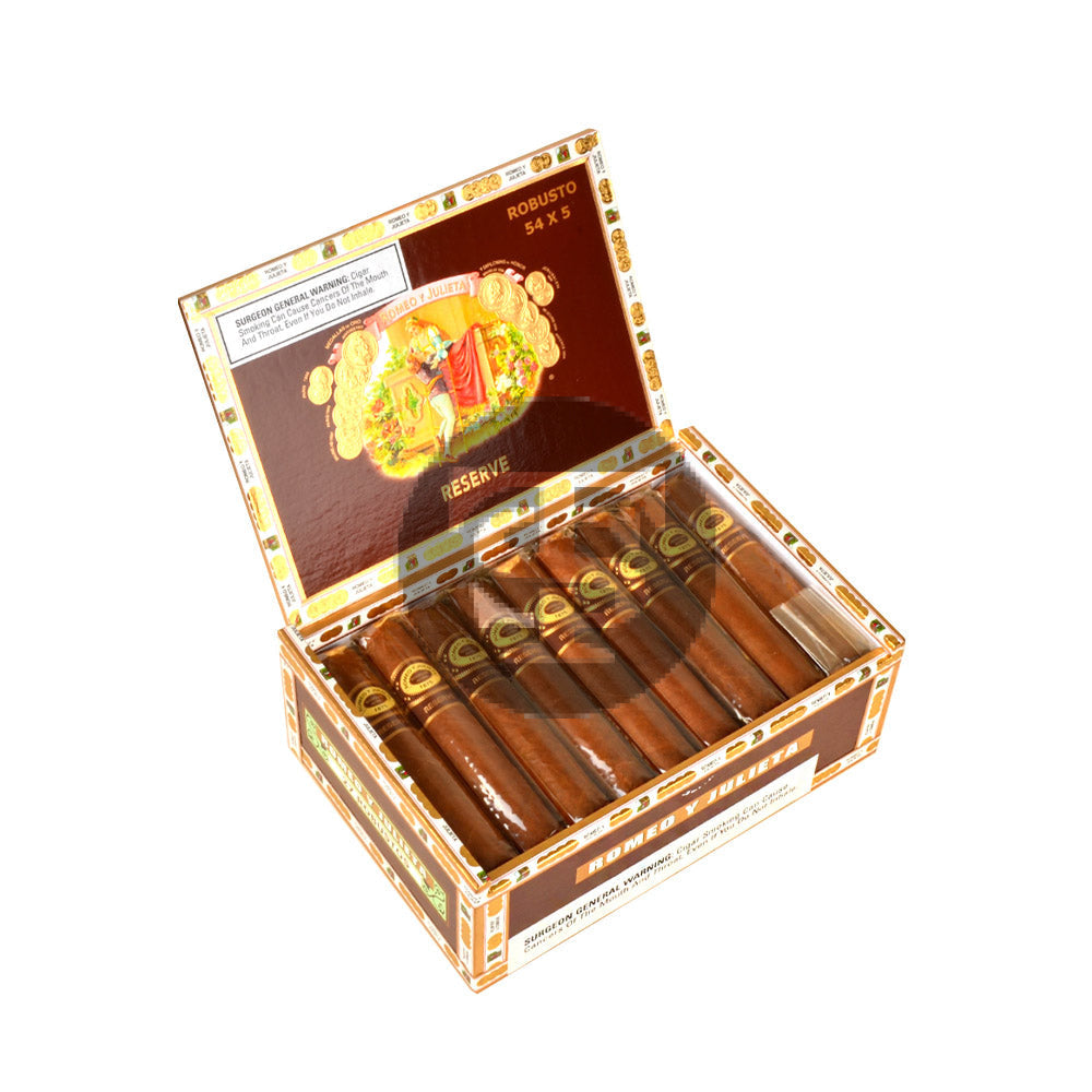 Romeo Y Julieta Reserve Habano Robustos Cigars Box of 27 5