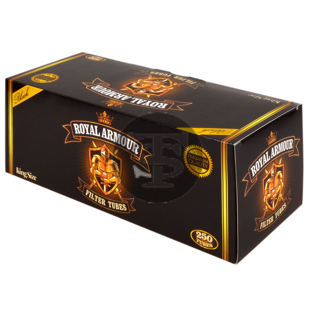Royal Armour Filter Tubes King Size Black 1 Carton of 250