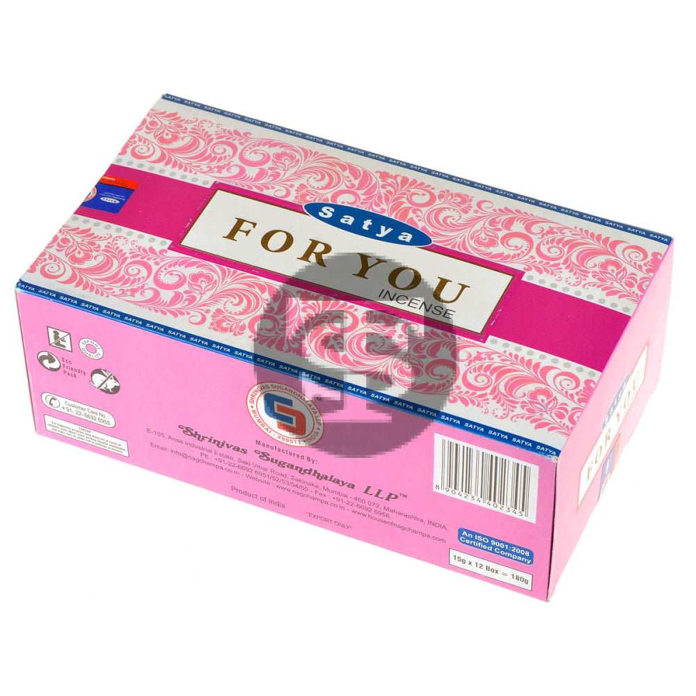 Satya Incense For You Pack of 12 1