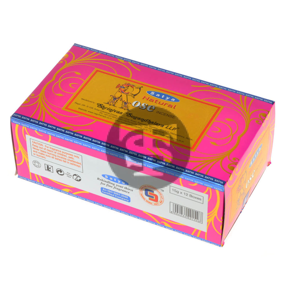 Satya Incense Rose Pack of 12 1
