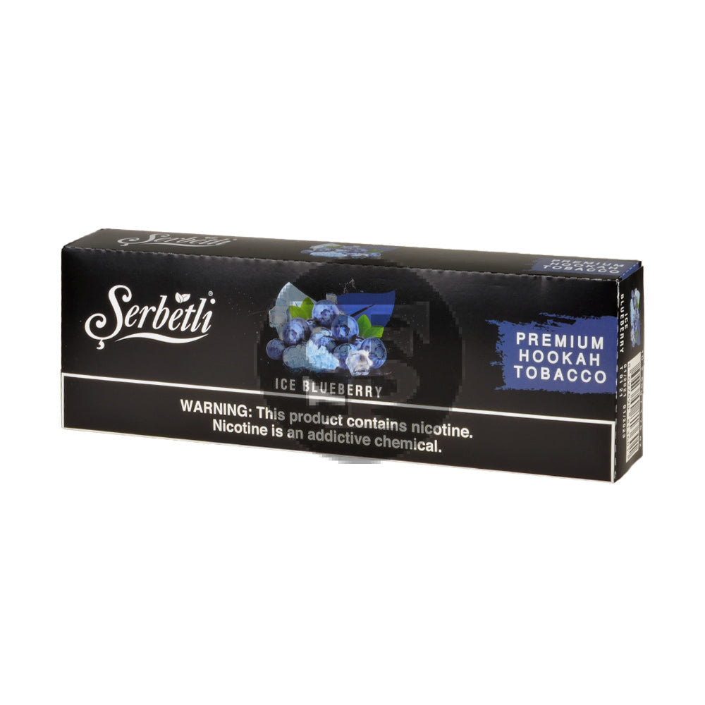 Serbetli Premium Hookah Tobacco 10 packs of 50g Ice Blueberry 1