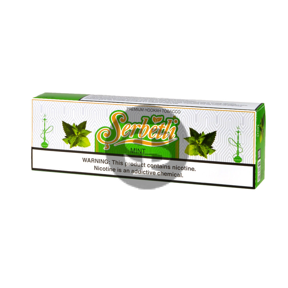 Serbetli Premium Hookah Tobacco 10 packs of 50g Mint 2