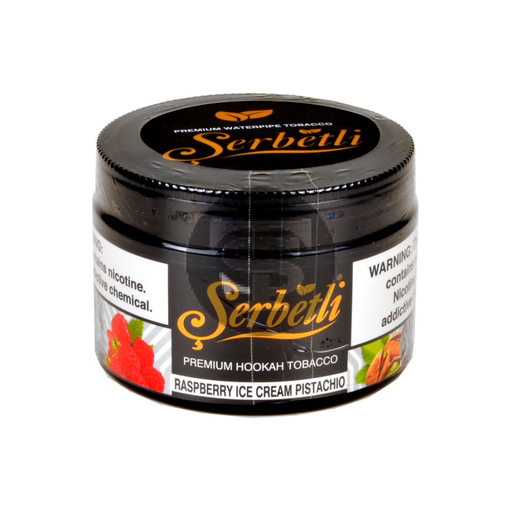 Serbetli Premium Hookah Tobacco 250g Raspberry Ice Cream Pistachio 2