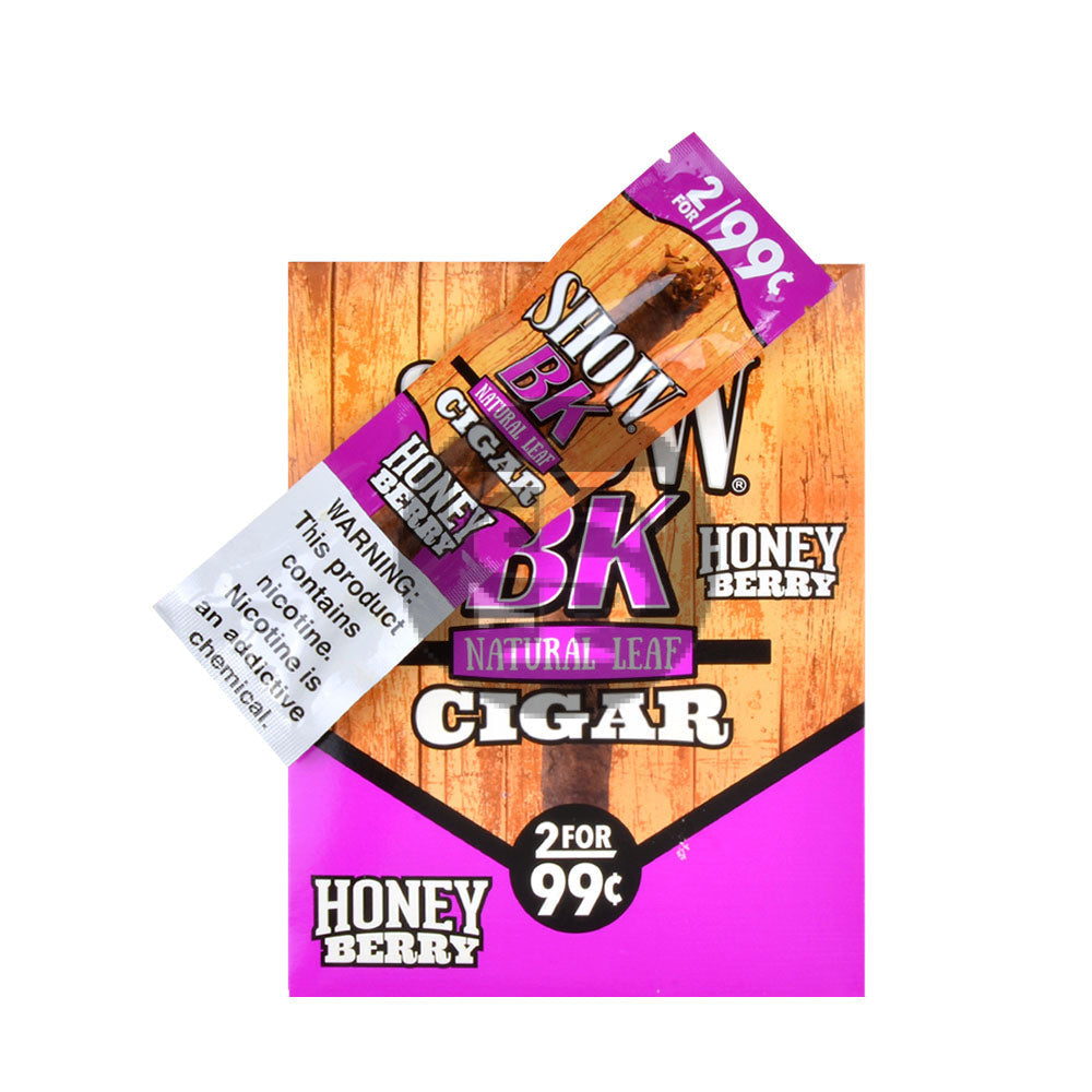 Show BK Cigarillos 2 For 99 Cent Pre Priced 15 Packs of 2 Cigars Honey Berry 3